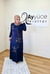 Ceylan Elbise Lacivert
