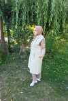 Kapitone Yelek Bej