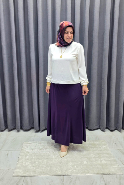Sandy Balık Etek Mürdüm